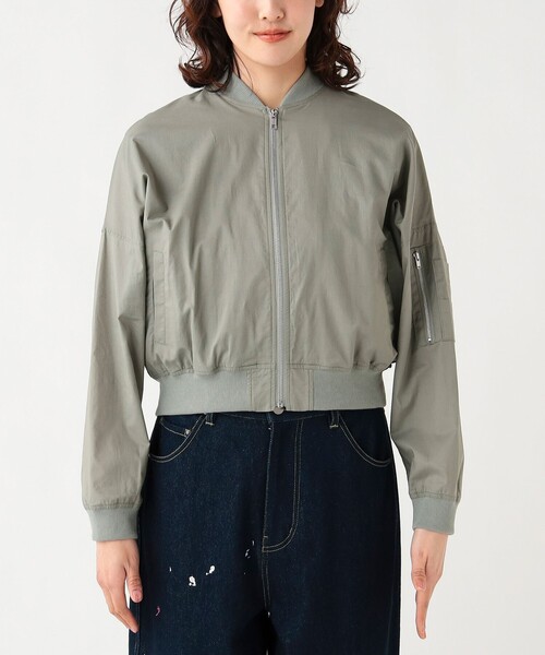 BEAMS HEART(ビームスハート)の「コットン ショート MA-1(MA-1・レディース・ライトグレー/ベージュ/ブラック・FREE)」の19枚目の写真