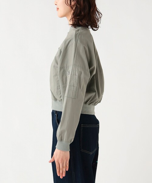 BEAMS HEART(ビームスハート)の「コットン ショート MA-1(MA-1・レディース・ライトグレー/ベージュ/ブラック・FREE)」の20枚目の写真