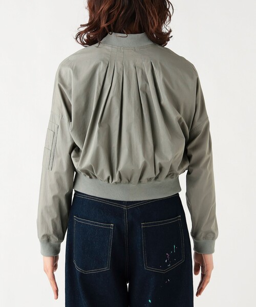 BEAMS HEART(ビームスハート)の「コットン ショート MA-1(MA-1・レディース・ライトグレー/ベージュ/ブラック・FREE)」の21枚目の写真