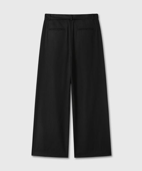 DIVEIN（ダイブイン）の「LOOSED BELTED WIDE SLACKS (BLACK)（スラックス・メンズ・その他・0/1/2）」の2枚目の写真