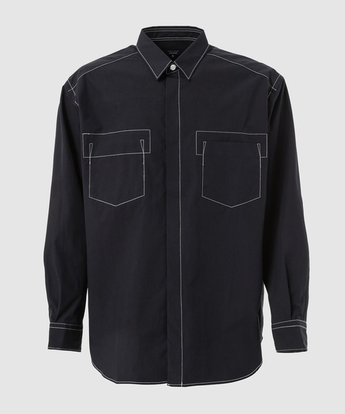 COMME des GARCONS HOMME（コム デ ギャルソン・オム）の「COTTON TYPEWRITER SHIRTS（シャツ/ブラウス・メンズ・ネイビー/ベージュ・L/M/S）」の2枚目の写真