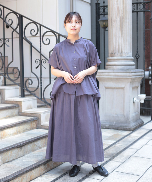 Brocante（ブロカント）の「[Brocante / ブロカント] インドボイル フロンセスカート（スカート・レディース・チャコールグレー/ブラック/レモンイエロー/ベージュ・2）」の11枚目の写真