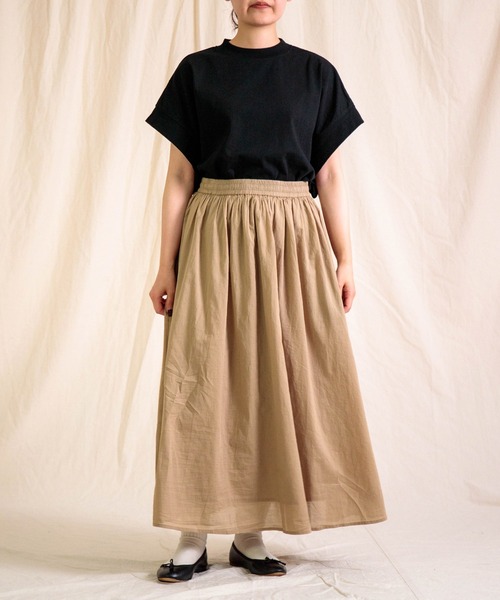 Brocante（ブロカント）の「[Brocante / ブロカント] インドボイル フロンセスカート（スカート・レディース・チャコールグレー/ブラック/レモンイエロー/ベージュ・2）」の19枚目の写真