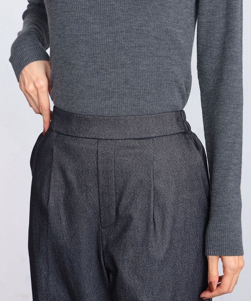 GALLORIA(ギャローリア)の「起毛タックテーパードパンツ(その他パンツ・レディース・ブラック/ネイビー・L/LL/M/S)」の9枚目の写真