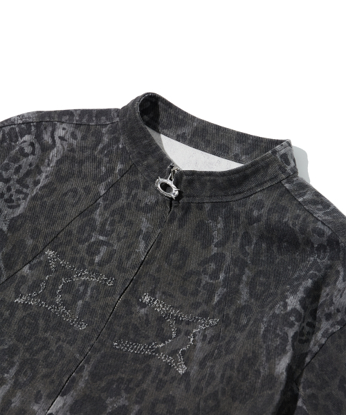 CRITIC(クリティック)の「LEOPARD TWILL JACKET CHARCOAL(その他アウター・レディース・その他・MEDIUM/LARGE)」の5枚目の写真