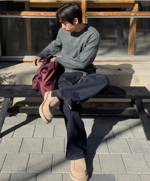 LEIRE（ルアール）の「ウールモヘアラウンドニット[チャコール]（ニット/セーター・メンズ・その他・MEDIUM/X-LARGE/LARGE）」の9枚目の写真