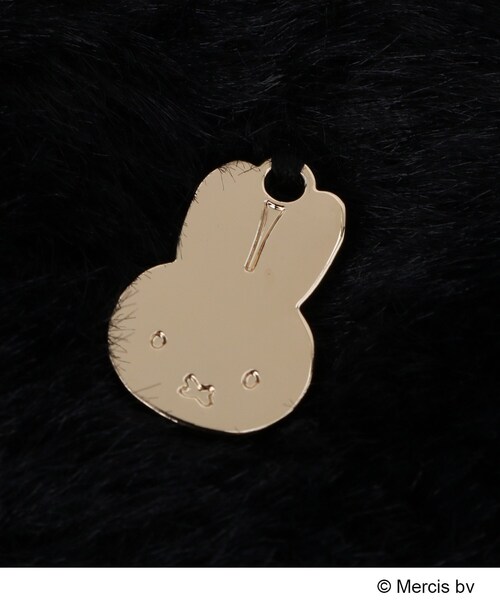 OPAQUE.CLIP（オペークドットクリップ）の「【コラボ】miffy ｘ OPAQUE.CLIP オリジナルチャーム付きニット帽（ニットキャップ/ビーニー・レディース・オフホワイト/ブラック・00）」の6枚目の写真