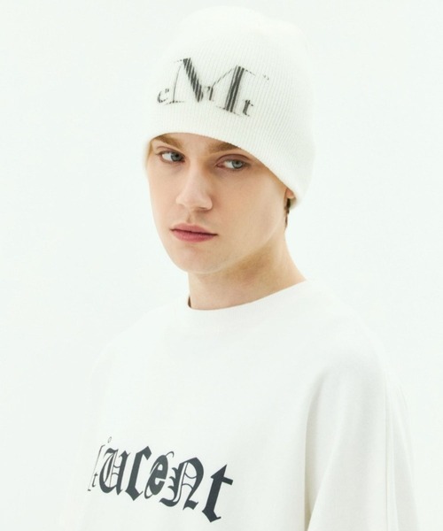 MUCENT(ムセント)の「★K-POPアイドル着用アイテム【UNISEX】MUCENT/シグネチャービーニー(ニットキャップ/ビーニー・レディース・ブラック/アイボリー/グレー・FREE)」の20枚目の写真