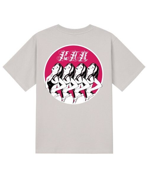 KAN6312(カン6312)の「KTC0052 オールドガールズ 半袖Tシャツ - ベージュ(Tシャツ/カットソー・メンズ・その他・LARGE/MEDIUM/SMALL/X-LARGE)」の1枚目の写真