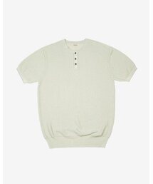 sortie（ソルティ）の「Texture Henly neck Knit (Oatmeal)（ポロシャツ）」