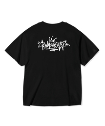 GRANDIOSITY（グランディオシティ）の「グラフィティロゴオーバーサイズ半袖Tシャツ（ブラック）（Tシャツ/カットソー）」
