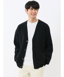 m.f.editorial | 【ハンドウォッシャブル ストレッチ】m.f.エディトリアルメンズ  シェニールヤーン ニットカーディガン(カーディガン/ボレロ)