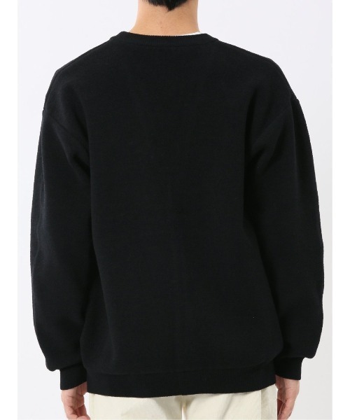 m.f.editorial（エムエフエディトリアル）の「【ハンドウォッシャブル ストレッチ】m.f.エディトリアルメンズ  シェニールヤーン ニットカーディガン（カーディガン/ボレロ・メンズ・ライトグレー/ブラック・MEDIUM/LARGE/X-LARGE）」の17枚目の写真