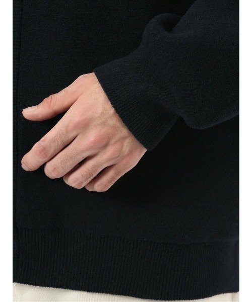 m.f.editorial（エムエフエディトリアル）の「【ハンドウォッシャブル ストレッチ】m.f.エディトリアルメンズ  シェニールヤーン ニットカーディガン（カーディガン/ボレロ・メンズ・ライトグレー/ブラック・MEDIUM/LARGE/X-LARGE）」の19枚目の写真