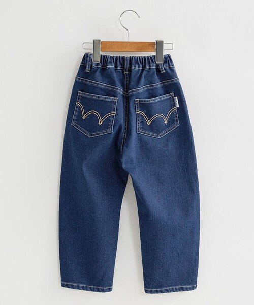 EDWIN（エドウィン）の「【Ou? by EDWIN】裏起毛デニムパンツ（デニムパンツ・キッズ・ブラック/サックスブルー/ブルー・130/110/140/100/90/120/150）」の3枚目の写真