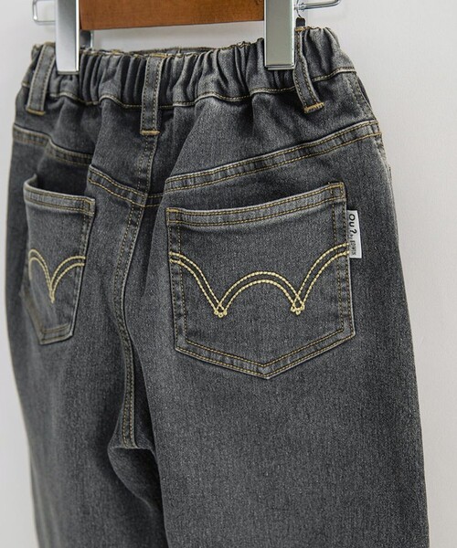 EDWIN（エドウィン）の「【Ou? by EDWIN】裏起毛デニムパンツ（デニムパンツ・キッズ・ブラック/サックスブルー/ブルー・130/110/140/100/90/120/150）」の12枚目の写真