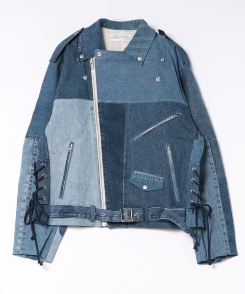 Children of the discordance / NY:VDENIM PATCHWORK W RIDERS JACKET