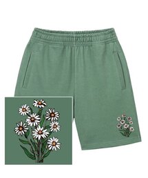 DAISY BUNDLE LOGO スウェットハーフパンツ - ピグメントグリーン