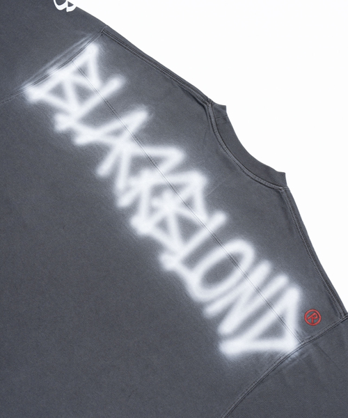 BLACK BLOND(ブラック ブロンド)の「ビビディカオスパッチピグメント長袖Tシャツ(チャコール)(Tシャツ/カットソー・レディース・その他・MEDIUM/LARGE/X-LARGE)」の7枚目の写真