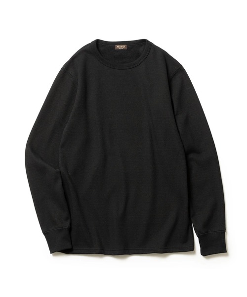 MR.OLIVE（ミスターオリーブ）の「【MR.OLIVE】HEAT THERMAL /INNER CREW NECK SHIRT（スウェット・メンズ・ブラック/オフホワイト・M/L）」の3枚目の写真