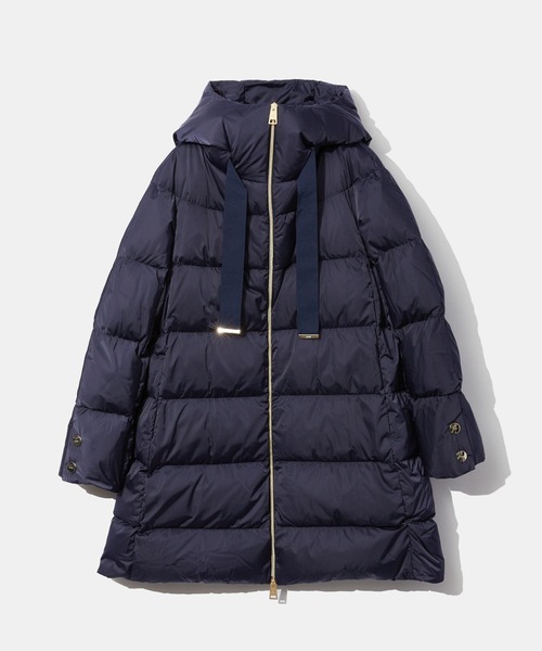 HERNO A-Shape DOWN JACKET IN SATIN ヘルノ Aシェイプ サテン ダウン