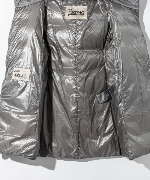 セール】HERNO A-Shape DOWN JACKET IN SATIN ヘルノ Aシェイプ サテン