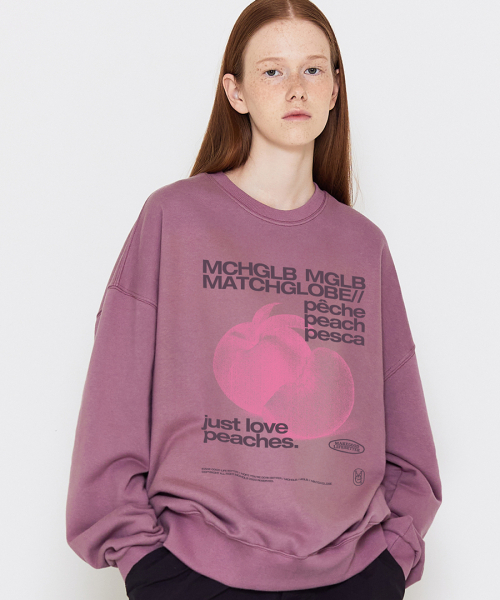 MATCHGLOBE（マッチグローブ）の「アナザー ピーチ スウェットシャツ（ディープピンク）（スウェット・レディース・その他・FREE）」の5枚目の写真