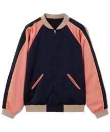 MAYOL（マイヨール）の「リバーシブルスカジャンジャンパー_ネイビー（スタジャン）」