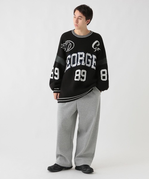 GEORGE'S(ジョージズ)の「オーバーロゴニット(ニット/セーター・メンズ・ブルー/ブラック・FREE)」の7枚目の写真
