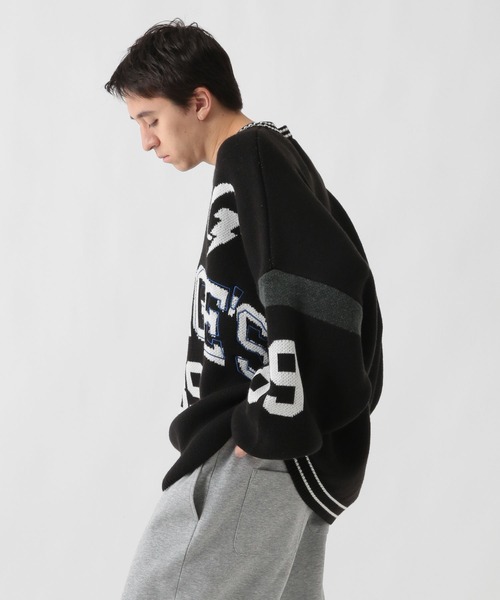 GEORGE'S(ジョージズ)の「オーバーロゴニット(ニット/セーター・メンズ・ブルー/ブラック・FREE)」の12枚目の写真