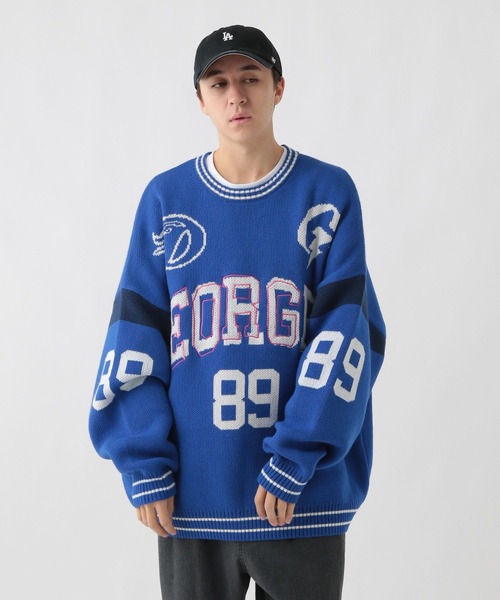 GEORGE'S(ジョージズ)の「オーバーロゴニット(ニット/セーター・メンズ・ブルー/ブラック・FREE)」の20枚目の写真