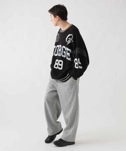 GEORGE'S(ジョージズ)の「オーバーロゴニット(ニット/セーター・メンズ・ブルー/ブラック・FREE)」の3枚目の写真