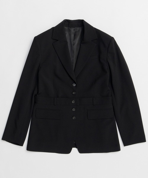 MAISON SPECIAL(メゾンスペシャル)の「Multi-Way Jacket/マルチウェイジャケット(テーラードジャケット・レディース・ブラック/グレー・FREE)」の16枚目の写真
