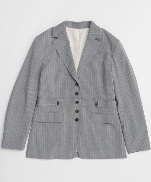 MAISON SPECIAL(メゾンスペシャル)の「Multi-Way Jacket/マルチウェイジャケット(テーラードジャケット・レディース・ブラック/グレー・FREE)」の17枚目の写真
