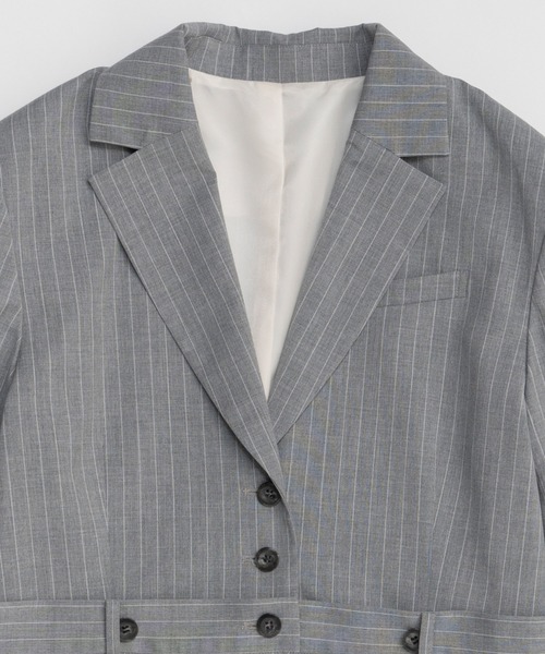 MAISON SPECIAL(メゾンスペシャル)の「Multi-Way Jacket/マルチウェイジャケット(テーラードジャケット・レディース・ブラック/グレー・FREE)」の20枚目の写真