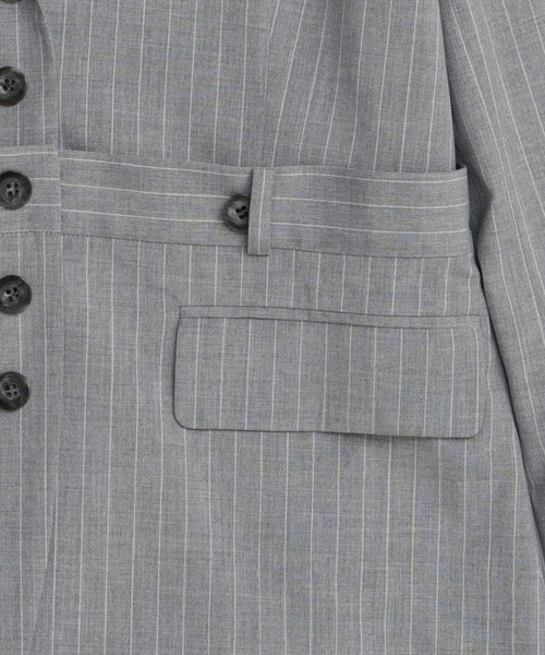 MAISON SPECIAL(メゾンスペシャル)の「Multi-Way Jacket/マルチウェイジャケット(テーラードジャケット・レディース・ブラック/グレー・FREE)」の21枚目の写真