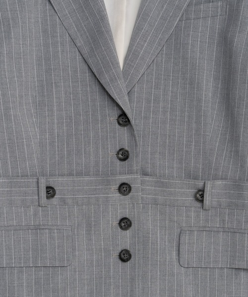 MAISON SPECIAL(メゾンスペシャル)の「Multi-Way Jacket/マルチウェイジャケット(テーラードジャケット・レディース・ブラック/グレー・FREE)」の22枚目の写真