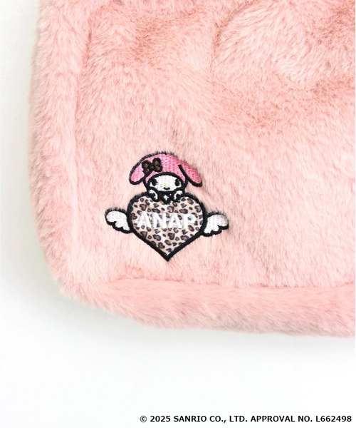ANAP（アナップ）の「ANAP×【マイメロディクロミ】コラボ メニーウェイ ファーポシェット バッグ（ショルダーバッグ・レディース・ブラック/ピンク・F）」の14枚目の写真