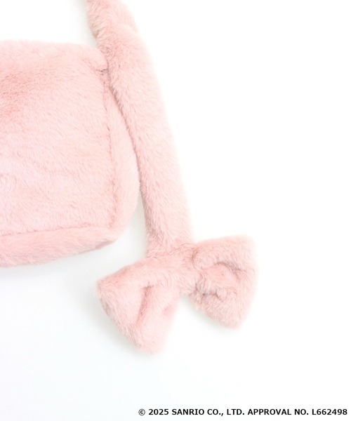 ANAP（アナップ）の「ANAP×【マイメロディクロミ】コラボ メニーウェイ ファーポシェット バッグ（ショルダーバッグ・レディース・ブラック/ピンク・F）」の13枚目の写真