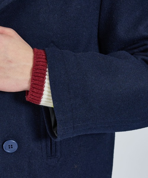 ABAHOUSE（アバハウス）の「【LUCEBER/ルースバー】WOOL P-COAT/ウールピーコート/W前コート/ミリタリー（ピーコート・メンズ・チャコールグレー/ネイビー・M/L）」の11枚目の写真