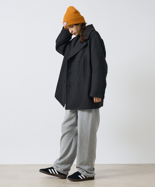 ABAHOUSE（アバハウス）の「【LUCEBER/ルースバー】WOOL P-COAT/ウールピーコート/W前コート/ミリタリー（ピーコート・メンズ・チャコールグレー/ネイビー・M/L）」の21枚目の写真