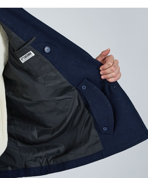 ABAHOUSE（アバハウス）の「【LUCEBER/ルースバー】WOOL P-COAT/ウールピーコート/W前コート/ミリタリー（ピーコート・メンズ・チャコールグレー/ネイビー・M/L）」の8枚目の写真