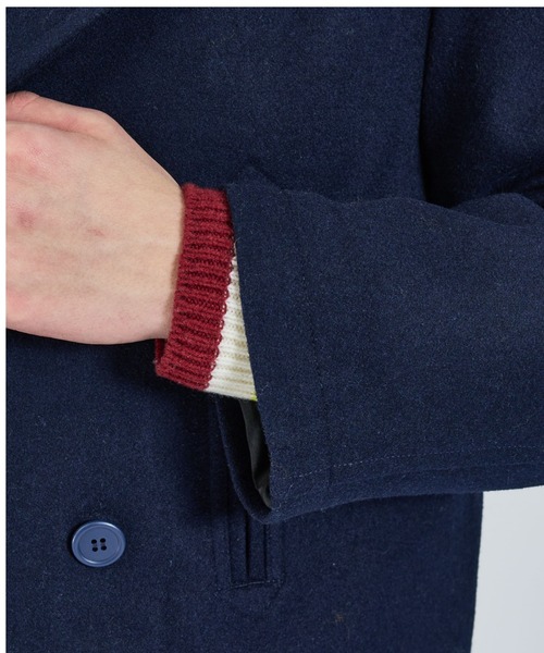 ABAHOUSE（アバハウス）の「【LUCEBER/ルースバー】WOOL P-COAT/ウールピーコート/W前コート/ミリタリー（ピーコート・メンズ・チャコールグレー/ネイビー・M/L）」の4枚目の写真