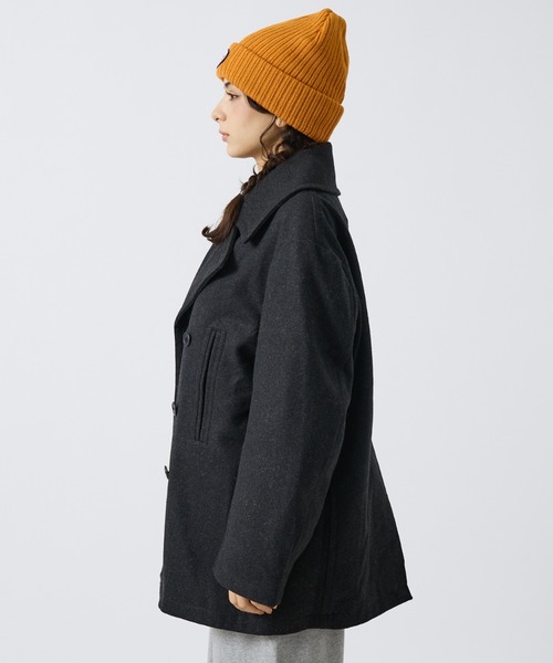 ABAHOUSE（アバハウス）の「【LUCEBER/ルースバー】WOOL P-COAT/ウールピーコート/W前コート/ミリタリー（ピーコート・メンズ・チャコールグレー/ネイビー・M/L）」の18枚目の写真