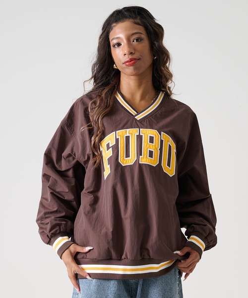 FUBU( フブ)の「FUBU フブ ブランド Nylon Pullover / ナイロン プルオーバー(スウェット・メンズ・ブラック/ブラウン・M/L/XXL/XL)」の2枚目の写真
