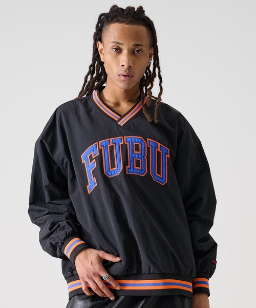 FUBU( フブ)の「FUBU フブ ブランド Nylon Pullover / ナイロン プルオーバー(スウェット・メンズ・ブラック/ブラウン・M/L/XXL/XL)」の1枚目の写真