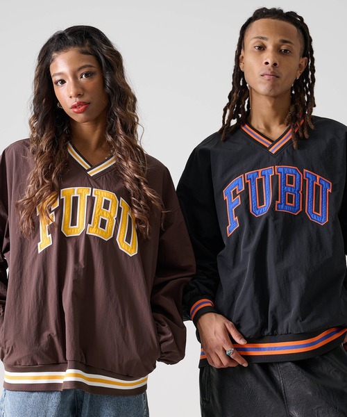 FUBU( フブ)の「FUBU フブ ブランド Nylon Pullover / ナイロン プルオーバー(スウェット・メンズ・ブラック/ブラウン・M/L/XXL/XL)」の8枚目の写真