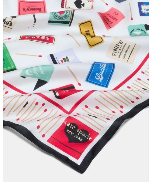 kate spade new york(ケイトスペード ニューヨーク)の「マッチブック トス シルク バンダナ(ストール/ショール・レディース・その他・ONESIZE)」の4枚目の写真