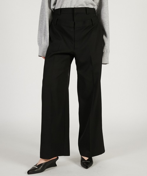 PRANK PROJECT（プランクプロジェクト）の「【2026Spring Pre-Order】ダブルフロントパンツ / Double Front Pants（その他パンツ・レディース・グレー/ブラック/ベージュ・36/38）」の2枚目の写真