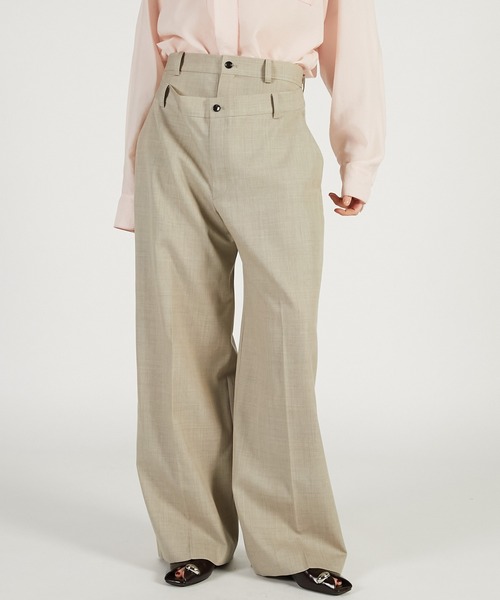 PRANK PROJECT（プランクプロジェクト）の「【2026Spring Pre-Order】ダブルフロントパンツ / Double Front Pants（その他パンツ・レディース・グレー/ブラック/ベージュ・36/38）」の13枚目の写真